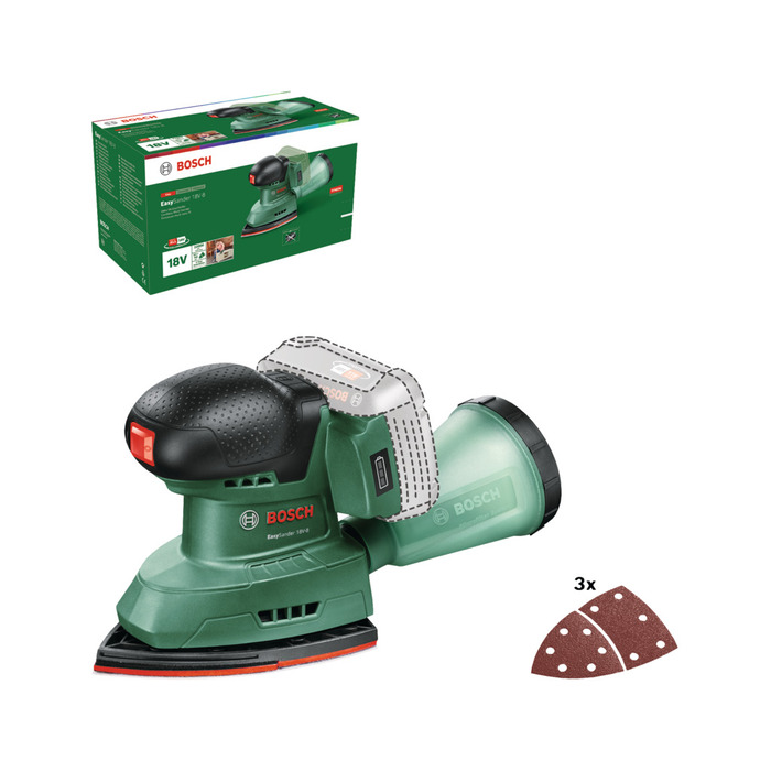 Bosch EasySander 18V-8 batteridrevet multisliper